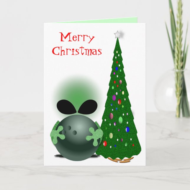 Cartes Pour Fêtes Annuelles Noël de Bowler (Devant)