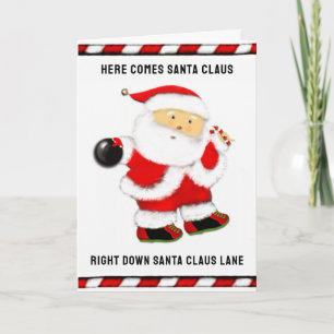 Cartes Pour Fêtes Annuelles Noël de bowling