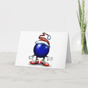 Cartes Pour Fêtes Annuelles Noël de bowling