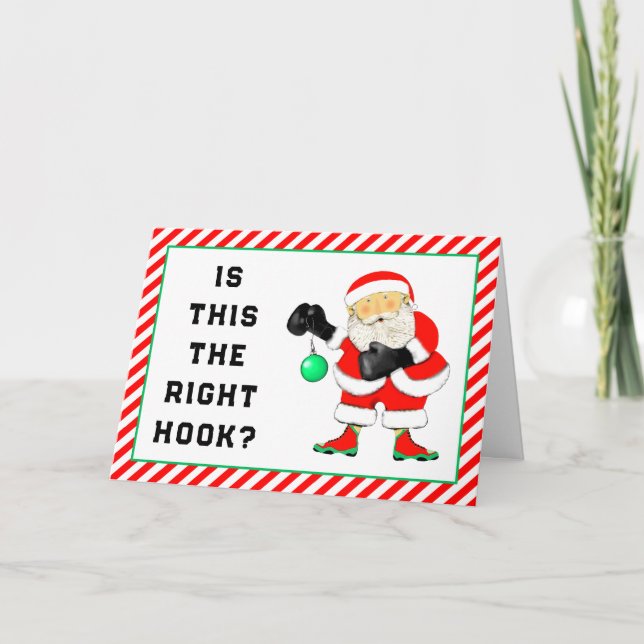 Cartes Pour Fêtes Annuelles Noël de boxe (Devant)