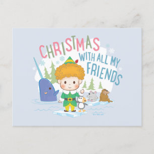 Cartes Pour Fêtes Annuelles Noël de Buddy l'Elf avec tous mes amis