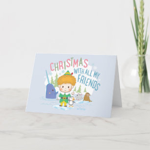 Cartes Pour Fêtes Annuelles Noël de Buddy l'Elf avec tous mes amis