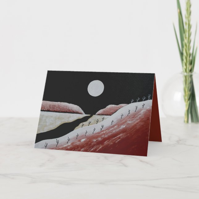 Cartes Pour Fêtes Annuelles Noël de Cactus Sud-Ouest du désert (Devant)