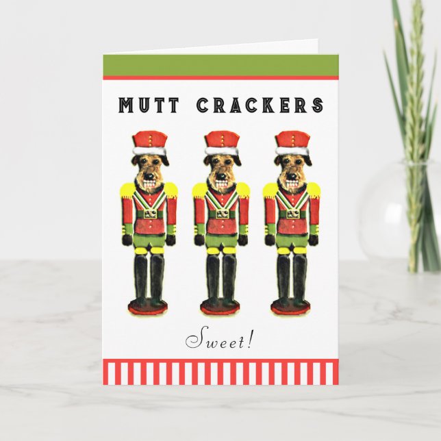 Cartes Pour Fêtes Annuelles Noël de chien (Devant)