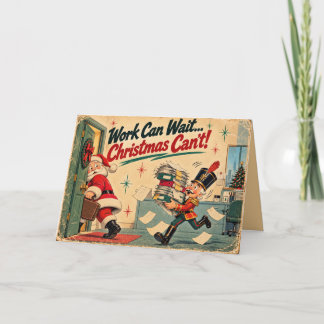 Cartes Pour Fêtes Annuelles Noël de collègue de travail drôle personnalisé