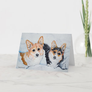 Cartes Pour Fêtes Annuelles Noël de Corgi