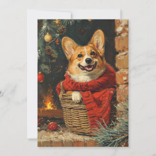 Cartes Pour Fêtes Annuelles Noël de Corgi
