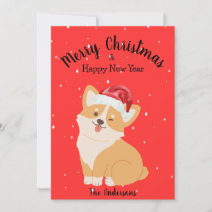 Cartes Pour Fêtes Annuelles Noël de Corgi
