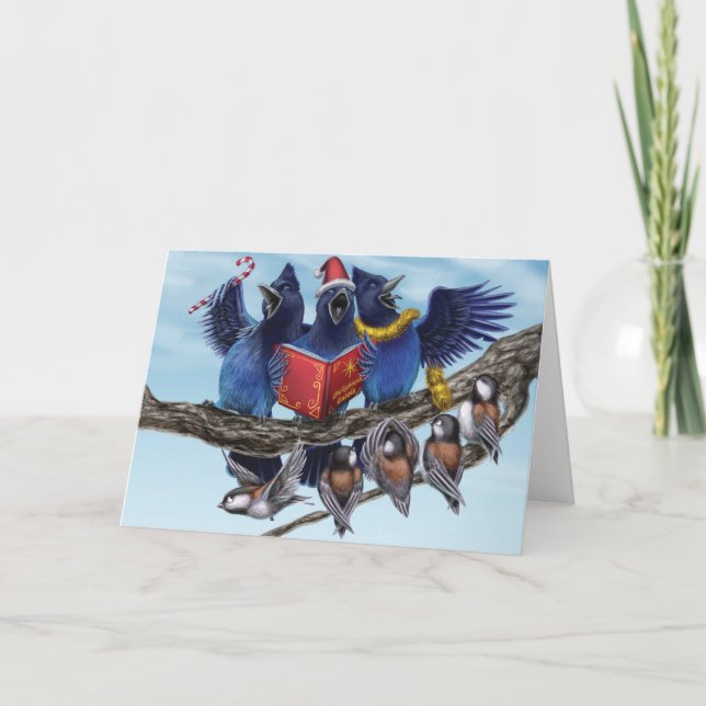 Cartes Pour Fêtes Annuelles Noël de côte ouest : Geais (Devant)