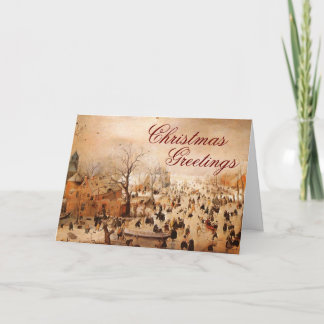 Cartes Pour Fêtes Annuelles Noël de cru de ~ d'hiver
