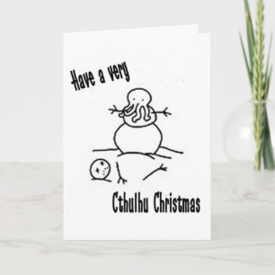 Cartes Pour Fêtes Annuelles Noël de Cthulhu