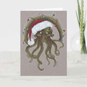 Cartes Pour Fêtes Annuelles Noël de Cthulhu