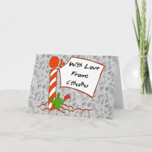 Cartes Pour Fêtes Annuelles Noël de Cthulhu