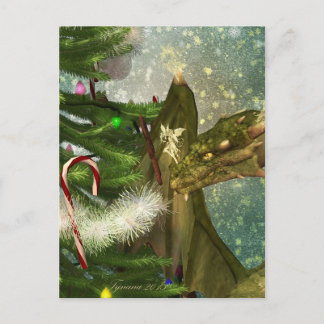 Cartes Pour Fêtes Annuelles Noël de dragon et de fées