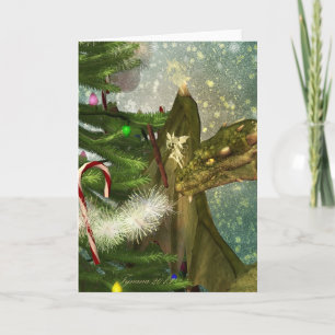 Cartes Pour Fêtes Annuelles Noël de dragon et de fées