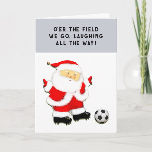 Cartes Pour Fêtes Annuelles Noël de football