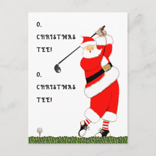 Cartes Pour Fêtes Annuelles Noël de golf amusant