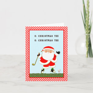 Cartes Pour Fêtes Annuelles Noël de golf drôle