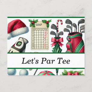 Cartes Pour Fêtes Annuelles Noël de golf en juillet pour golfeurs avec le Père