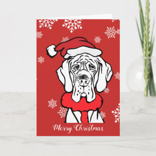 Cartes Pour Fêtes Annuelles Noël de great dane