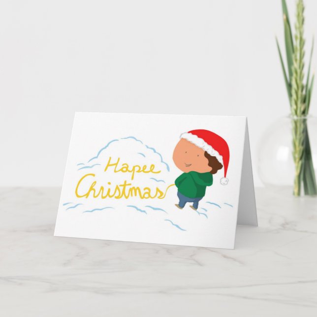 Cartes Pour Fêtes Annuelles Noël de Hapee (Devant)