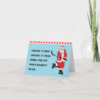 Cartes Pour Fêtes Annuelles Noël de hockey
