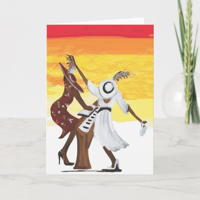 Cartes Pour Fêtes Annuelles noël de jazz (Devant)