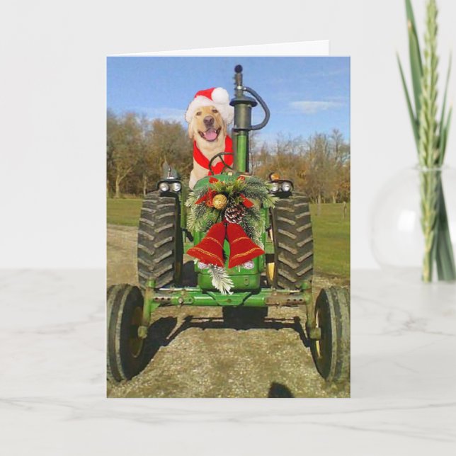 Cartes Pour Fêtes Annuelles Noël de la bénédiction agricole (Devant)