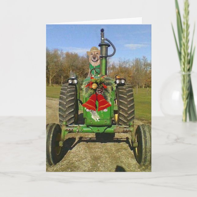 Cartes Pour Fêtes Annuelles Noël de la bénédiction agricole (Devant)