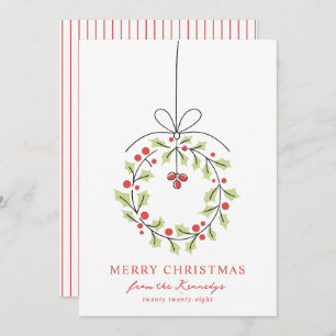 Cartes Pour Fêtes Annuelles Noël de la couronne lunaire