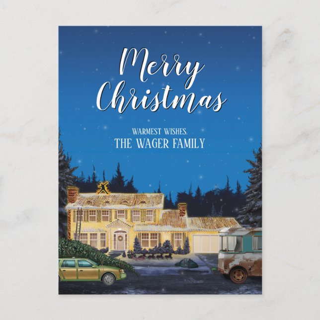 Cartes Pour Fêtes Annuelles Noël de la Lampe Nationale (Devant)