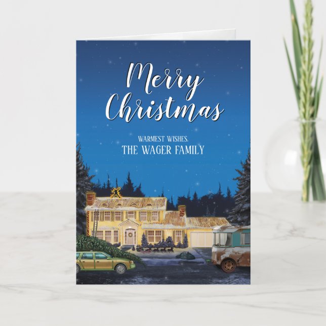 Cartes Pour Fêtes Annuelles Noël de la Lampe Nationale (Devant)