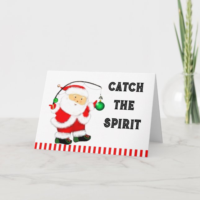 Cartes Pour Fêtes Annuelles Noël de la pêche (Devant)