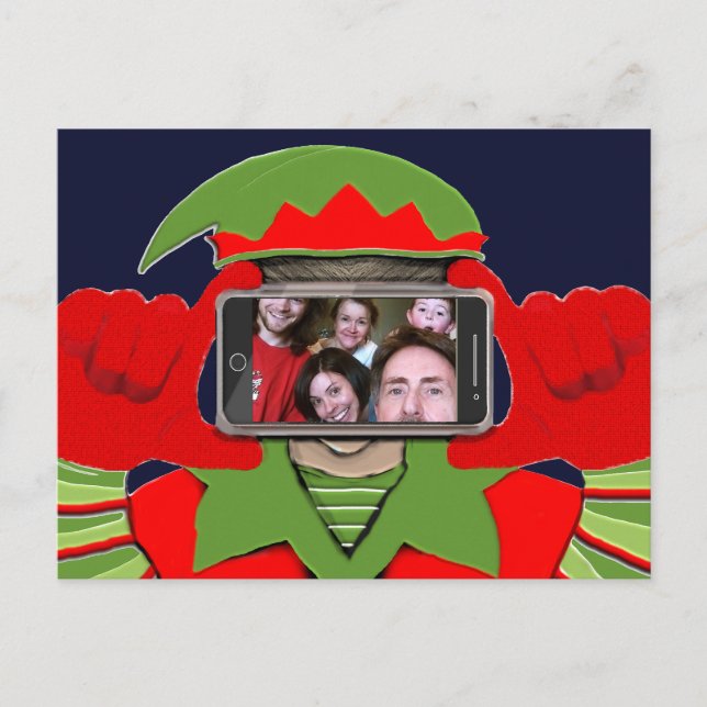 Cartes Pour Fêtes Annuelles Noël de la photo amusante (Devant)