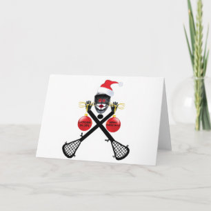 Cartes Pour Fêtes Annuelles Noël de lacrosse