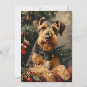 Cartes Pour Fêtes Annuelles Noël de l'Airedale