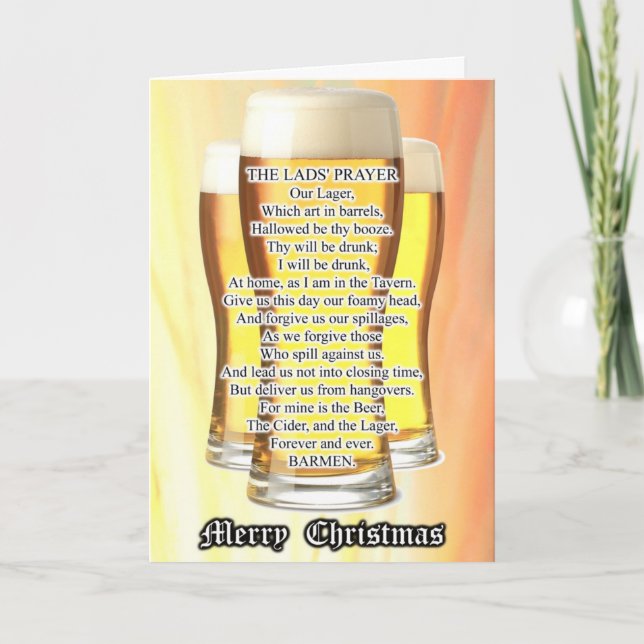 Cartes Pour Fêtes Annuelles Noël de l'jeune homme (Devant)