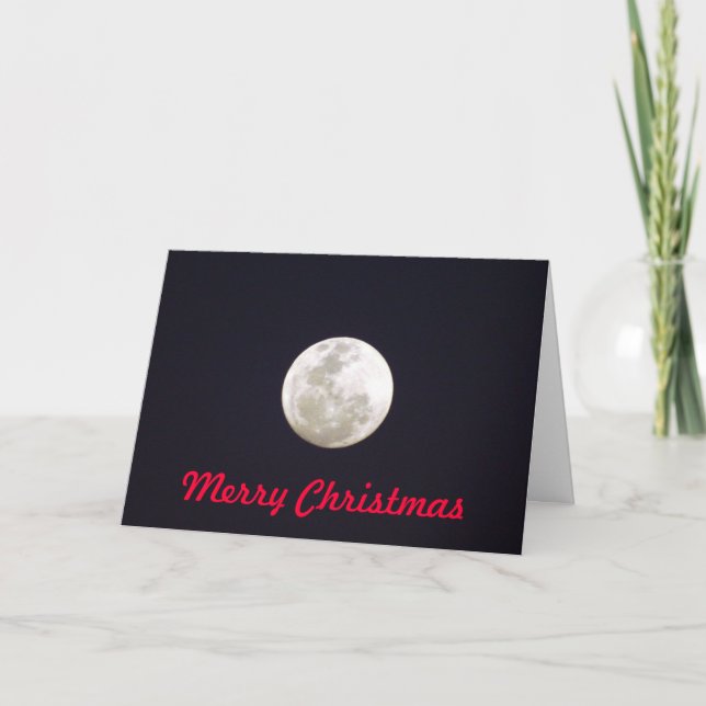 Cartes Pour Fêtes Annuelles Noël de lune (Devant)