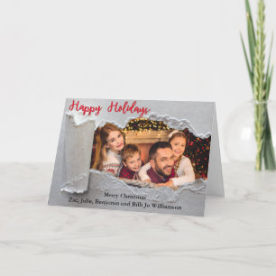 Cartes Pour Fêtes Annuelles Noël de Noël de la photo de Noël de Révélation Tor