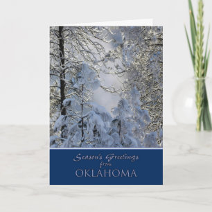 Cartes Pour Fêtes Annuelles Noël de Oklahoma Card