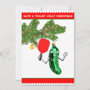 Cartes Pour Fêtes Annuelles Noël de Pickleball