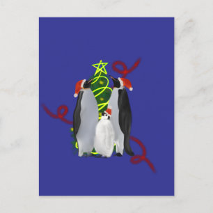 Cartes Pour Fêtes Annuelles Noël de pingouin