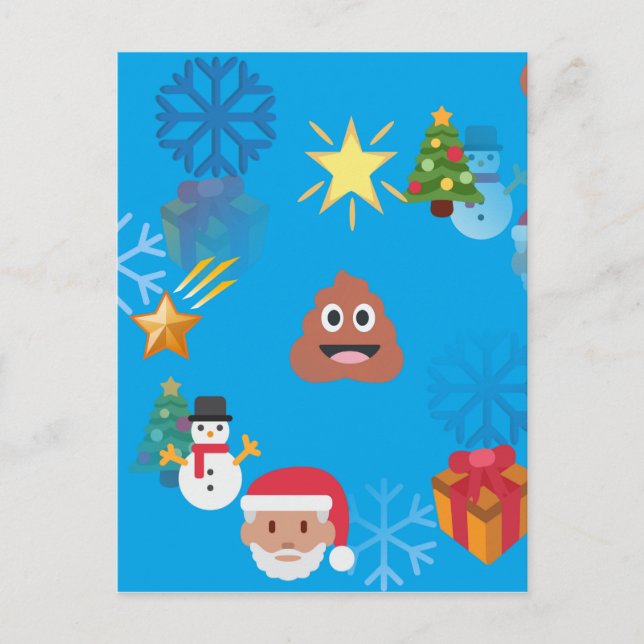 Cartes Pour Fêtes Annuelles noël de poop émoji (Devant)