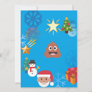 Cartes Pour Fêtes Annuelles noël de poop émoji