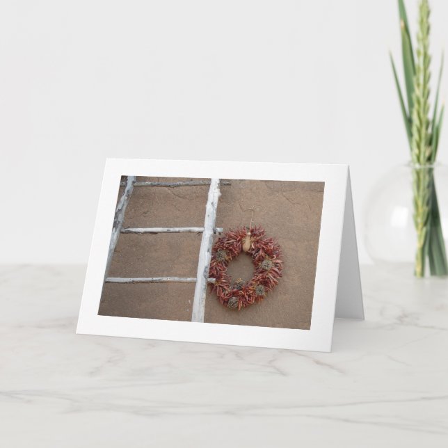 Cartes Pour Fêtes Annuelles Noël de Santa Fe (Devant)