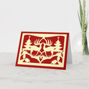 Cartes Pour Fêtes Annuelles Noël de Scherenschnitte