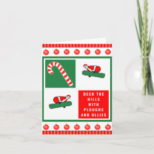 Cartes Pour Fêtes Annuelles Noël de snowboard drôle