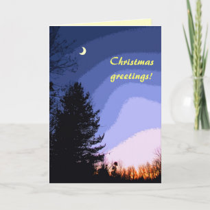 Cartes Pour Fêtes Annuelles Noël de Sunset Moon