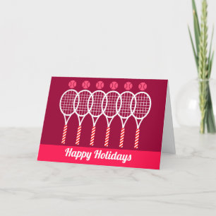 Cartes Pour Fêtes Annuelles Noël de tennis