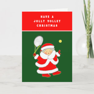 Cartes Pour Fêtes Annuelles Noël de tennis drôle